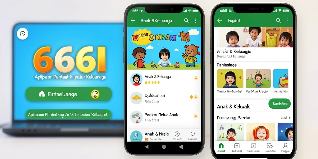 Tampilan antarmuka nyaman dan fungsional untuk Pantau Anak.