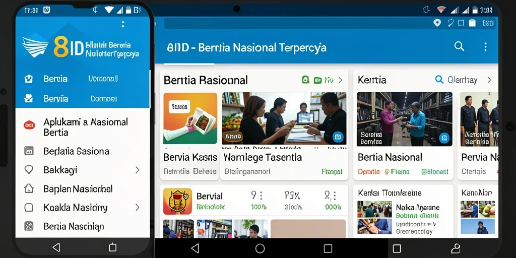 Tampilan antarmuka aplikasi 8ID yang modern dan menarik.