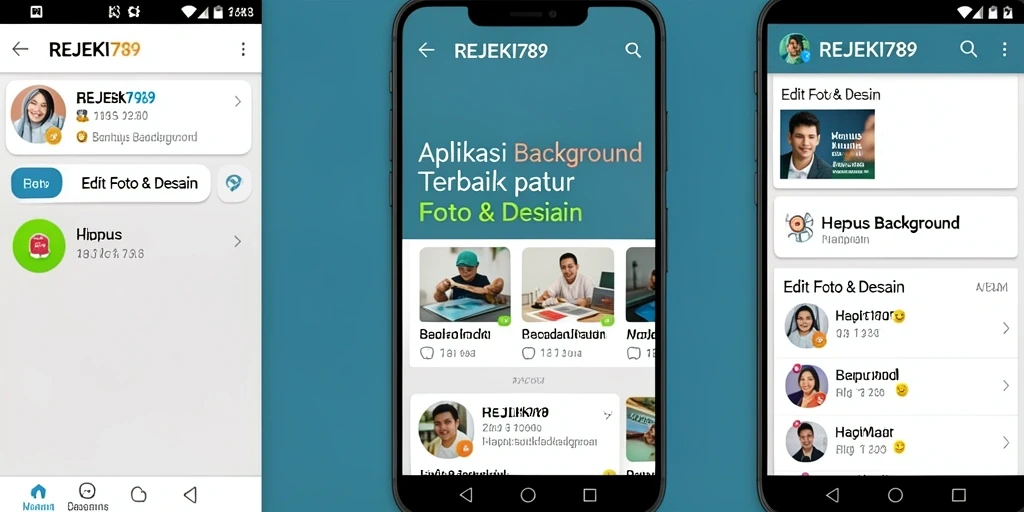 Tampilan antarmuka aplikasi REJEKI789 untuk Hapus Background dengan fitur pengeditan.