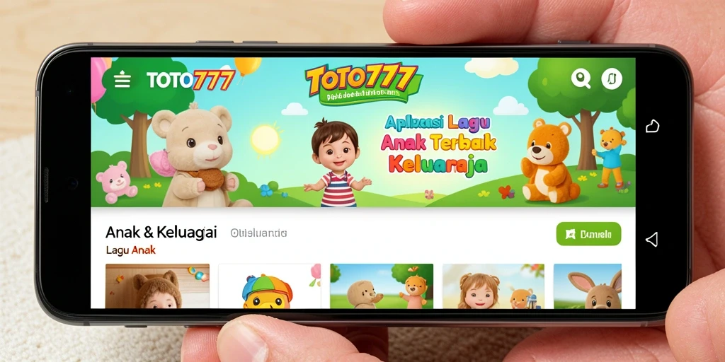 Antarmuka TOTO777 yang ceria dan interaktif untuk anak-anak.